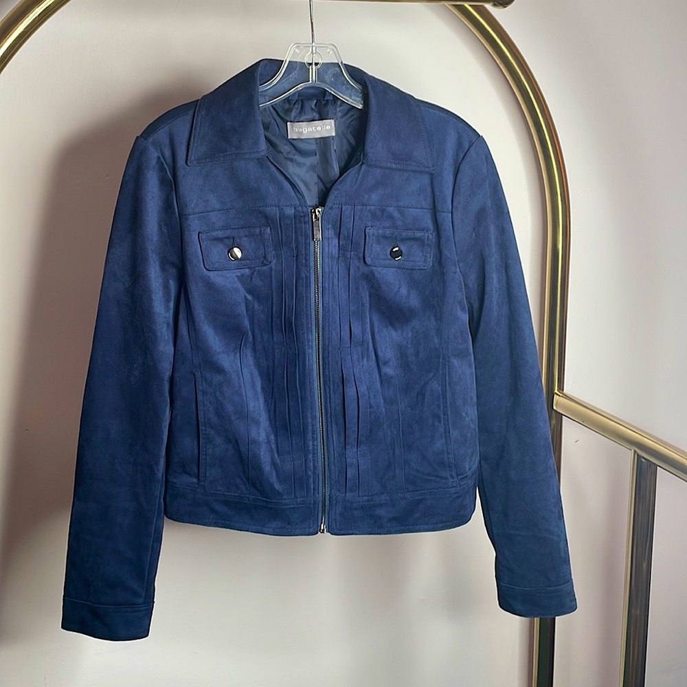 Bagatelle | Suede Jacket - Blue
